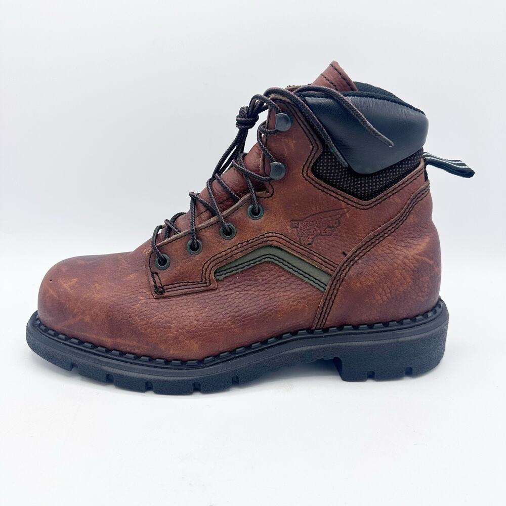 Red Wing Shoes 6" Leather Boots 3526 Mens Size 6.5 Steel Toe Oil Resistant Soles